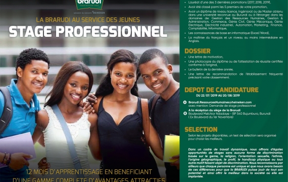 La Brarudi au service des jeunes : Stage professionnel